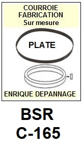 BSR-C165 C-165-COURROIES-COMPATIBLES