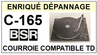 BSR-C165 C-165-COURROIES-COMPATIBLES