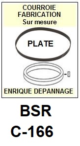 BSR-C166 C-166-COURROIES-COMPATIBLES