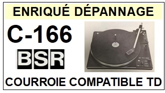 BSR-C166 C-166-COURROIES-COMPATIBLES