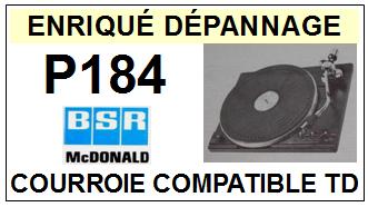 BSR MCDONALD-P184-COURROIES-ET-KITS-COURROIES-COMPATIBLES