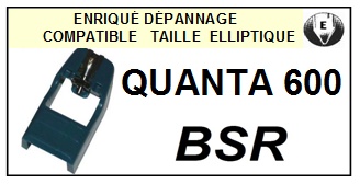BSR QUANTA 600  <bR>Pointe elliptique pour tourne-disques (<b>elliptical stylus</b>)<SMALL> 2016-04</small>