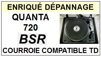 BSR <br>Platine QUANTA 720  Courroie Tourne-disques (belt) <BR><small>sce 2014-11</small>