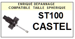 CASTEL ST100  <br>Pointe sphrique pour tourne-disques (<B>sphrical stylus</b>)<SMALL> 2016-10</SMALL>