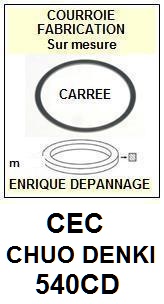 CEC CHUO DENKI-540CD-COURROIES-COMPATIBLES