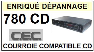 CEC CHUO DENKI<BR> 780CD  Courroie (square belt) pour lecteur CD <br><small>a 2015-05</small>