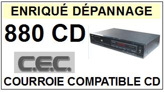 CEC CHUO DENKI 880CD <br>Courroie carre pour lecteur CD  (<b>square belt</b>)<small> 2016-02</small>