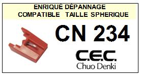 CEC CHUO DENKI-CN234 CN-234-POINTES-DE-LECTURE-DIAMANTS-SAPHIRS-COMPATIBLES