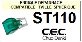 CEC CHUO DENKI-ST110-POINTES-DE-LECTURE-DIAMANTS-SAPHIRS-COMPATIBLES