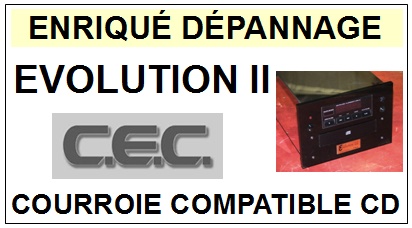 CEC-EVOLUTION II 2 (DRIVER CD)-COURROIES-COMPATIBLES