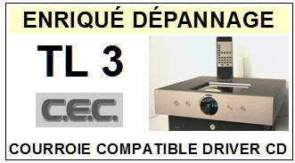 CEC TL3 DRIVER CD <br>Courroie pour lecteur CD (<b>Cd player square belt</b>)<small> 2017-01</small>