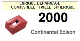 CONTINENTAL EDISON-2000-POINTES-DE-LECTURE-DIAMANTS-SAPHIRS-COMPATIBLES