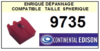 CONTINENTAL EDISON 9735 <br>Pointe diamant sphrique pour tourne-disques (stylus)<SMALL> 2015-11</SMALL>