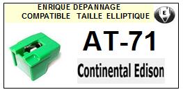 CONTINENTAL EDISON-AT71-POINTES-DE-LECTURE-DIAMANTS-SAPHIRS-COMPATIBLES