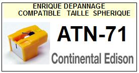 CONTINENTAL EDISON ATN71 ATN-71 <br>Pointe Diamant <b>Sphrique</b> (stylus)<small> 2016-01</small>