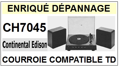 CONTINENTAL EDISON-CH7045-COURROIES-COMPATIBLES