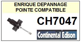 CONTINENTAL EDISON CH7047  <br>Pointe sphrique pour tourne-disques (<B>sphrical stylus</b>)<SMALL> 2016-05</SMALL>