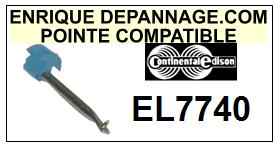 CONTINENTAL EDISON-EL7740-POINTES-DE-LECTURE-DIAMANTS-SAPHIRS-COMPATIBLES