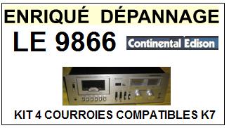 CONTINENTAL EDISON-LE9866-COURROIES-COMPATIBLES