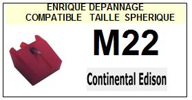 CONTINENTAL EDISON-M22-POINTES-DE-LECTURE-DIAMANTS-SAPHIRS-COMPATIBLES