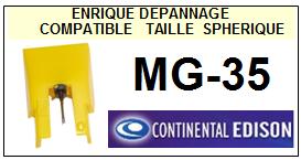 CONTINENTAL EDISON-MG35 MG-35-POINTES-DE-LECTURE-DIAMANTS-SAPHIRS-COMPATIBLES