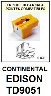 CONTINENTAL EDISON-TD9051 (DIREC DRIVE)-POINTES-DE-LECTURE-DIAMANTS-SAPHIRS-COMPATIBLES