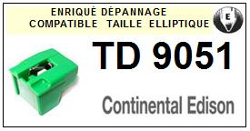 CONTINENTAL EDISON-TD9051 (DIREC DRIVE)-POINTES-DE-LECTURE-DIAMANTS-SAPHIRS-COMPATIBLES