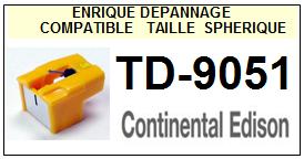 CONTINENTAL EDISON-TD9051  (DIRECT DRIVE)-POINTES-DE-LECTURE-DIAMANTS-SAPHIRS-COMPATIBLES