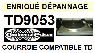 CONTINENTAL EDISON TD9053 <br>Courroie d\'entrainement pour Tourne-disques (flat belt)<small> 2015-10</small>