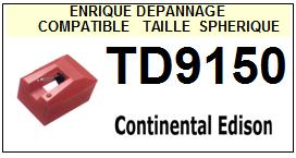 CONTINENTAL EDISON-TD9150-POINTES-DE-LECTURE-DIAMANTS-SAPHIRS-COMPATIBLES