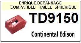 CONTINENTAL EDISON <br>Platine TD9150 Pointe diamant sphrique <BR><small>SCE 2014-10</small>