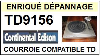 CONTINENTAL EDISON-TD9156-COURROIES-COMPATIBLES