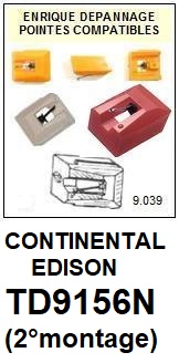 CONTINENTAL EDISON-TD9156N  (2MONTAGE)-POINTES-DE-LECTURE-DIAMANTS-SAPHIRS-COMPATIBLES