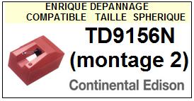 CONTINENTAL EDISON-TD9156N  (2MONTAGE)-POINTES-DE-LECTURE-DIAMANTS-SAPHIRS-COMPATIBLES