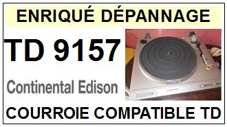 CONTINENTAL EDISON-TD9157 TD-9157-COURROIES-COMPATIBLES