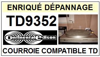 CONTINENTAL EDISON TD9352 Courroie Tourne-disques <BR><small>sce(1&2) 2014-04</small>