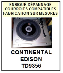 CONTINENTAL EDISON-TD9356-COURROIES-COMPATIBLES