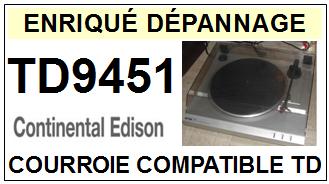 CONTINENTAL EDISON-TD9451-COURROIES-ET-KITS-COURROIES-COMPATIBLES