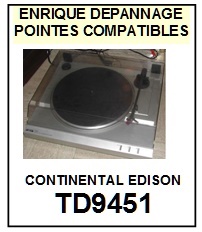 CONTINENTAL EDISON-TD9451-POINTES-DE-LECTURE-DIAMANTS-SAPHIRS-COMPATIBLES