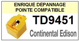 CONTINENTAL EDISON-TD9451-POINTES-DE-LECTURE-DIAMANTS-SAPHIRS-COMPATIBLES
