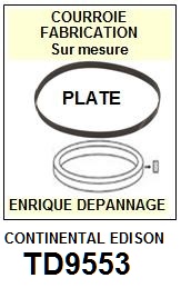 CONTINENTAL EDISON-TD9553-COURROIES-COMPATIBLES