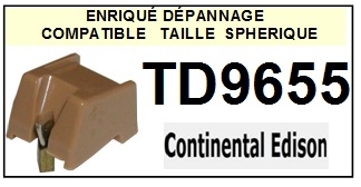 CONTINENTAL EDISON TD9655  <br>Pointe sphrique pour tourne-disques (<B>sphrical stylus</b>)<SMALL> 2016-05</SMALL>