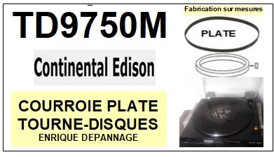 CONTINENTAL EDISON-TD9750M TD-9750M-COURROIES-ET-KITS-COURROIES-COMPATIBLES