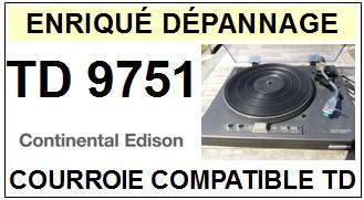 CONTINENTAL EDISON-TD9751-COURROIES-COMPATIBLES