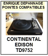 CONTINENTAL EDISON-TD9752-POINTES-DE-LECTURE-DIAMANTS-SAPHIRS-COMPATIBLES