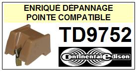 CONTINENTAL EDISON-TD9752-POINTES-DE-LECTURE-DIAMANTS-SAPHIRS-COMPATIBLES