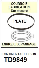 CONTINENTAL EDISON-TD9849-COURROIES-COMPATIBLES