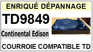 CONTINENTAL EDISON-TD9849-COURROIES-COMPATIBLES