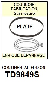 CONTINENTAL EDISON-TD9849S-COURROIES-COMPATIBLES