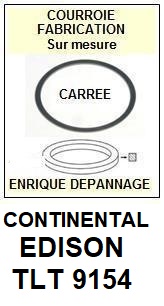 CONTINENTAL EDISON TLT9154  <BR>courroie  pour bras tangentiel (<b>square belt</b>)<SMALL> 2018 MARS</small>